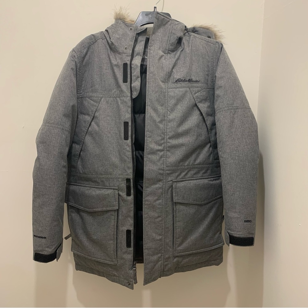 Eddie Bauer Grey Ridgeline Down Parka Gem
